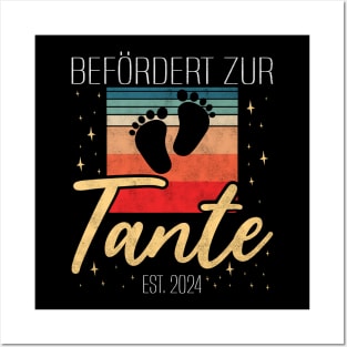 Befördert zur Tante EST. 2024 Posters and Art